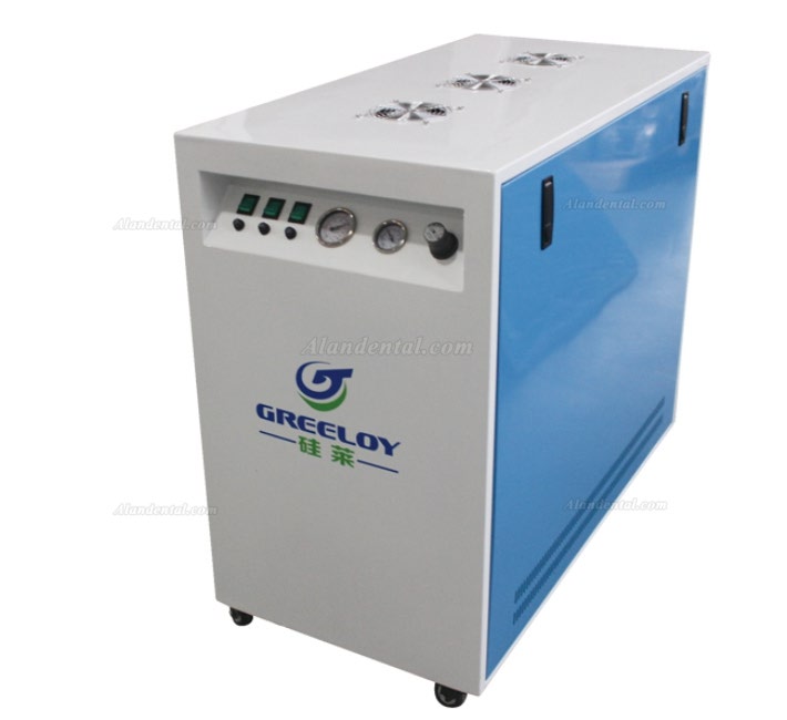 Greeloy® GA-83X Dental Oilless Air Compressor with Silent Cabinet